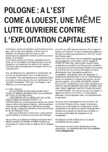 tract : A L'EST COME A L'OUEST, UNE MÊME LUTTE...